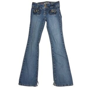 Paris Blues Size 5 Button Fly Flare Leg Jeans